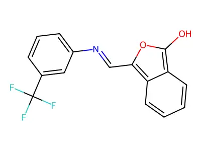 3-{[3-(trifluoromethyl)anilino]methylene}-2-benzofuran-1(3H)-one structure