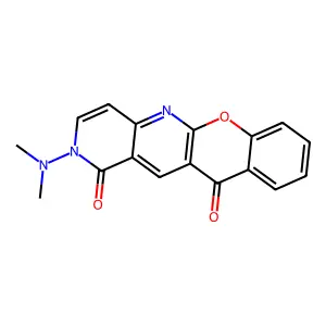 2-(dimethylamino)-1H-chromeno[2,3-b][1,6]naphthyridine-1,11(2H)-dione structure