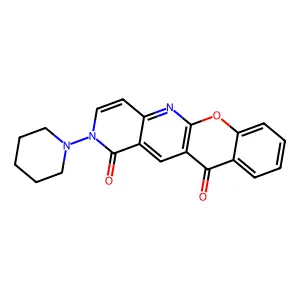 2-piperidino-1H-chromeno[2,3-b][1,6]naphthyridine-1,11(2H)-dione structure