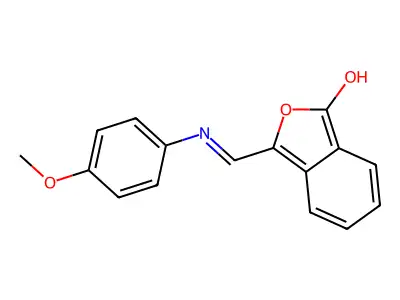 3-[(4-methoxyanilino)methylene]-2-benzofuran-1(3H)-one structure