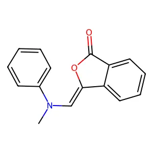3-[(methylanilino)methylene]-2-benzofuran-1(3H)-one structure