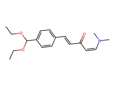 1-[4-(Diethoxymethyl)phenyl]-5-(dimethylamino)penta-1,4-dien-3-one structure