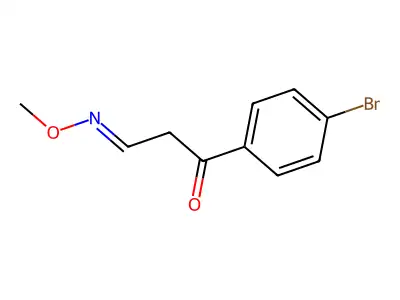 1-(4-Bromophenyl)-3-(methoxyimino)propan-1-one structure