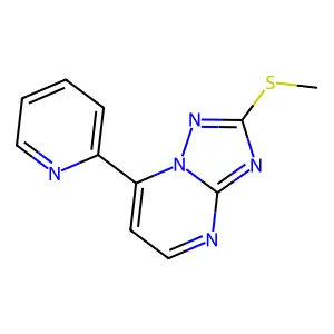 2-(Methylsulfanyl)-7-(2-pyridinyl)[1,2,4]triazolo[1,5-a]pyrimidine structure