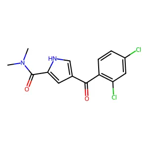 4-(2,4-Dichlorobenzoyl)-N,N-dimethyl-1H-pyrrole-2-carboxamide structure