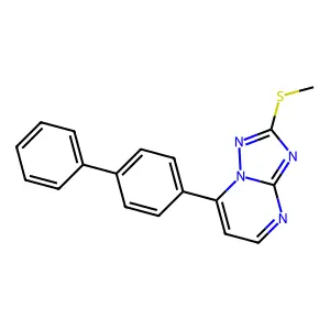 2-(Methylthio)-7-(4-phenylphenyl)-[1,2,4]triazolo[1,5-a]pyrimidine structure