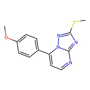 7-(4-Methoxyphenyl)-2-(methylsulfanyl)[1,2,4]triazolo[1,5-a]pyrimidine structure