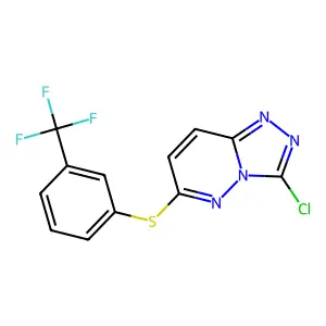 3-Chloro-6-[3-(trifluoromethyl)phenyl]sulfanyl-[1,2,4]triazolo[4,3-b]pyridazine structure
