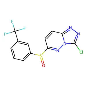 3-Chloro-6-[3-(trifluoromethyl)phenyl]sulfinyl-[1,2,4]triazolo[4,3-b]pyridazine structure