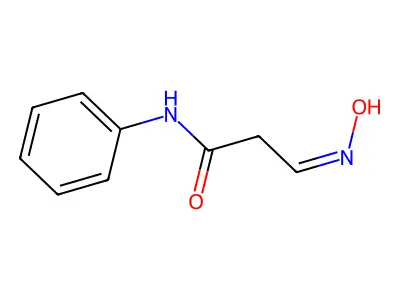 3-hydroxyimino-N-phenylpropanamide structure