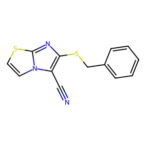 6-(Benzylsulfanyl)imidazo[2,1-b][1,3]thiazole-5-carbonitrile structure