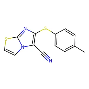 6-[(4-Methylphenyl)sulfanyl]imidazo[2,1-b][1,3]thiazole-5-carbonitrile structure