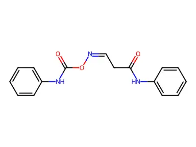 [(3-anilino-3-oxopropylidene)amino] N-phenylcarbamate structure