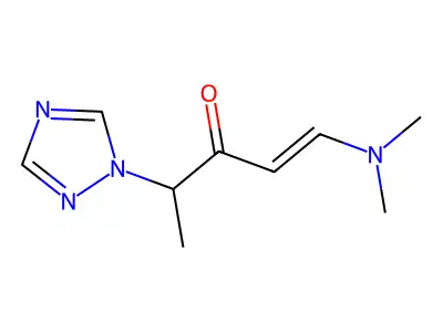 1-(dimethylamino)-4-(1H-1,2,4-triazol-1-yl)-1-penten-3-one structure