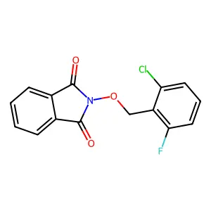 2-[(2-Chloro-6-fluorophenyl)methoxy]isoindole-1,3-dione structure