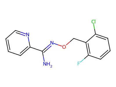 N'-[(2-chloro-6-fluorobenzyl)oxy]-2-pyridinecarboximidamide structure