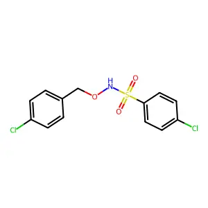 4-chloro-N-[(4-chlorobenzyl)oxy]benzenesulfonamide structure