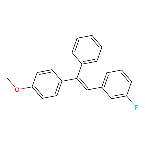 Anisole, p-(m-fluoro-alpha-phenylstyryl)- structure