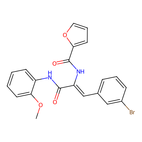 3-(3-Bromophenyl)-2-(furan-2-ylformamido)-N-(2-methoxyphenyl)prop-2-enamide structure