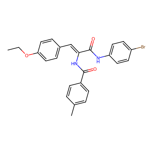 N-(4-Bromophenyl)-3-(4-ethoxyphenyl)-2-[(4-methylphenyl)formamido]prop-2-enamide structure