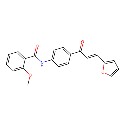 N-{4-[(2E)-3-(Furan-2-YL)prop-2-enoyl]phenyl}-2-methoxybenzamide structure