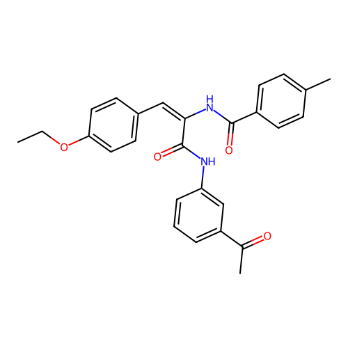 N-(3-Acetylphenyl)-3-(4-ethoxyphenyl)-2-[(4-methylphenyl)formamido]prop-2-enamide structure