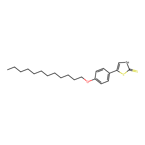 5-(4-(Dodecyloxy)phenyl)-1,3-thiaselenole-2-thione structure
