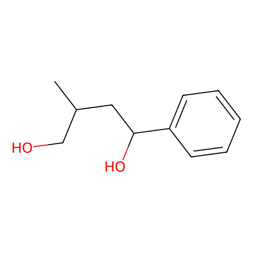 1,4-Butanediol, 3-methyl-1-phenyl- structure