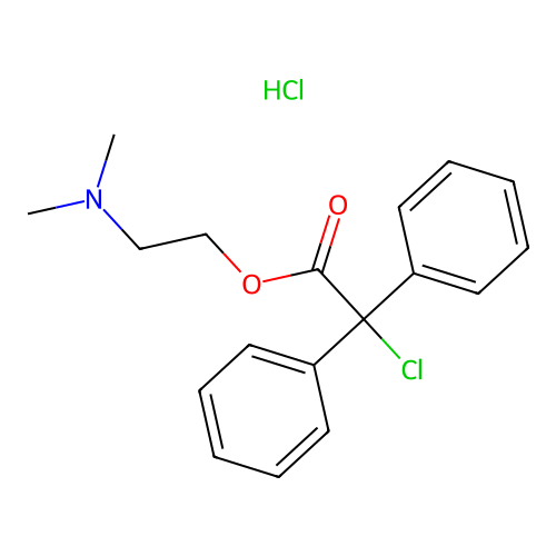 C18H20ClNO2.ClH structure