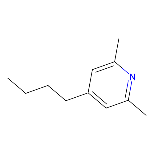 4-Butyl-2,6-dimethylpyridine structure