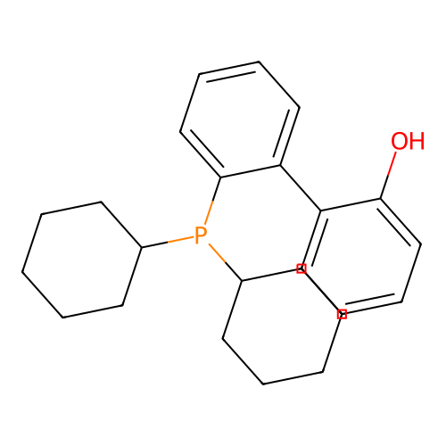 2'-(Dicyclohexylphosphino)biphenyl-2-ol structure