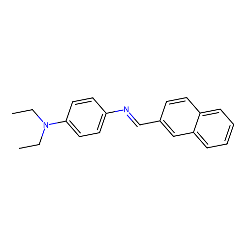 N,N-diethyl-4-(naphthalen-2-ylmethylideneamino)aniline structure