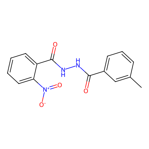 Hydrazine, N-(3-methylbenzoyl)-N'-(2-nitrobenzoyl)- structure