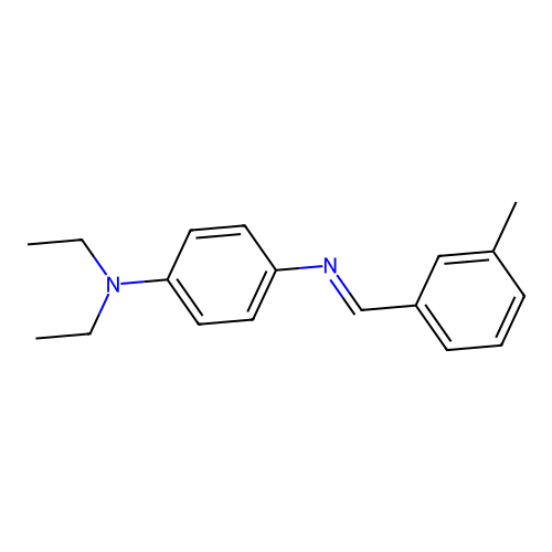N,N-diethyl-N'-[(E)-(3-methylphenyl)methylidene]benzene-1,4-diamine structure