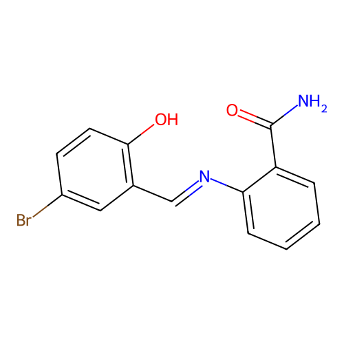 2-[(5-Bromo-2-hydroxybenzylidene)amino]benzamide structure