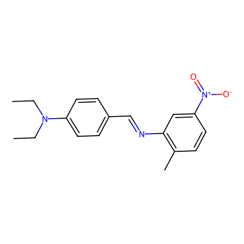 N-{(E)-[4-(diethylamino)phenyl]methylidene}-2-methyl-5-nitroaniline structure
