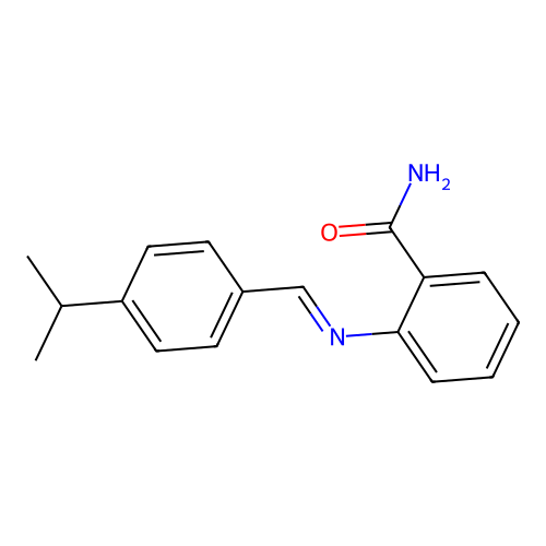 2-[(4-Isopropylbenzylidene)amino]benzamide structure