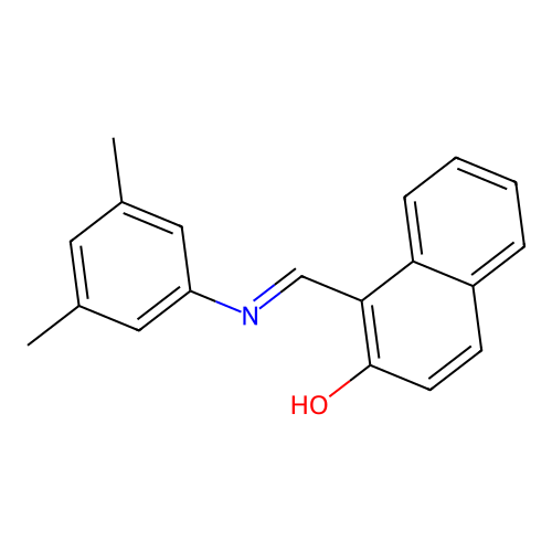 1-{[(3,5-Dimethylphenyl)imino]methyl}-2-naphthol structure