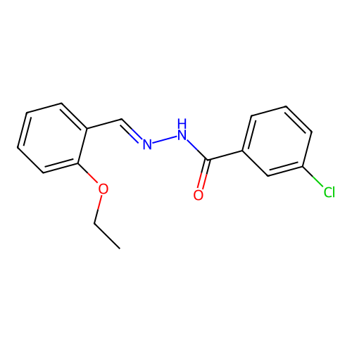 3-chloro-N'-(2-ethoxybenzylidene)benzohydrazide structure