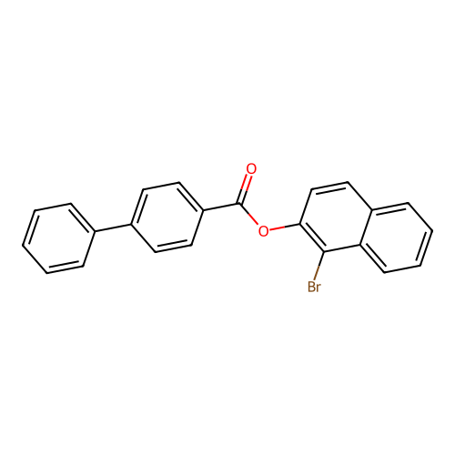 1-Bromo-2-naphthyl 4-phenylbenzoate structure