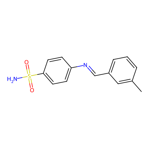 4-[(3-Methylbenzylidene)amino]benzenesulfonamide structure