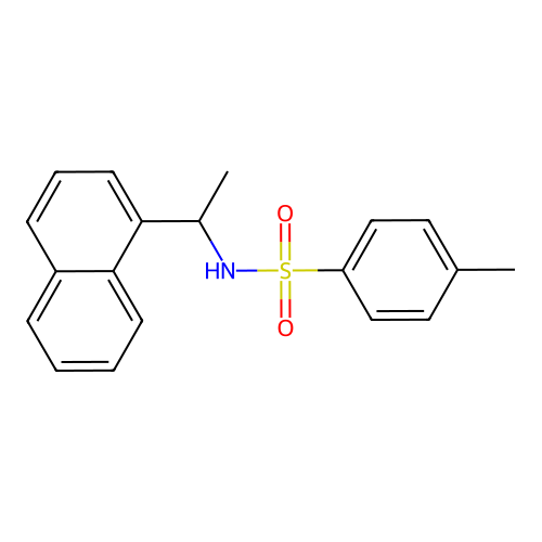 4-methyl-N-[1-(naphthalen-1-yl)ethyl]benzenesulfonamide structure