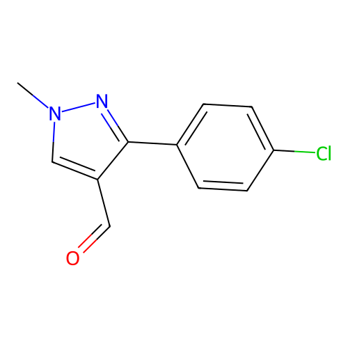 3-(4-chlorophenyl)-1-methyl-1H-pyrazole-4-carbaldehyde structure