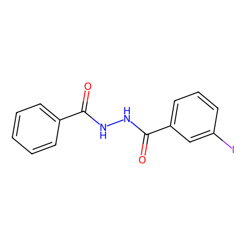 N'-benzoyl-3-iodobenzohydrazide structure