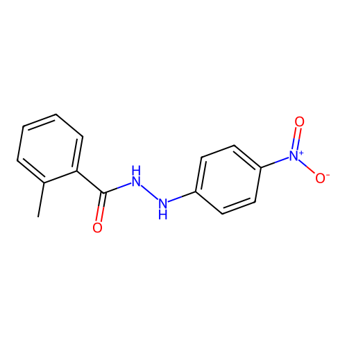 2-methyl-N'-(4-nitrophenyl)benzohydrazide structure