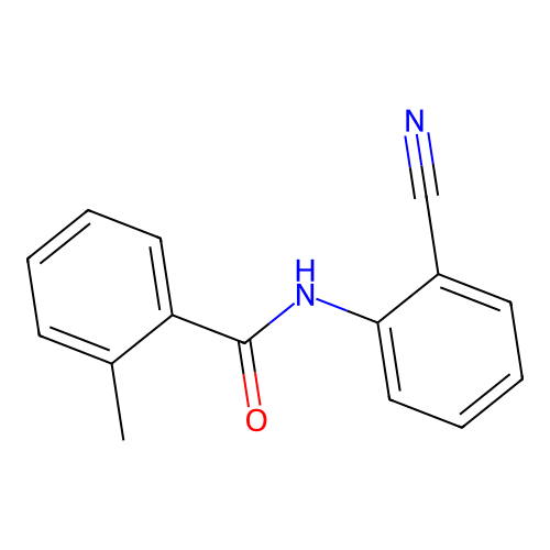 N-(2-cyanophenyl)-2-methylbenzamide structure