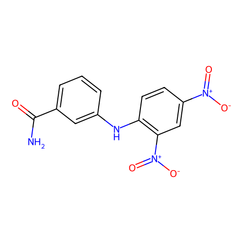 3-(2,4-Dinitroanilino)benzamide structure