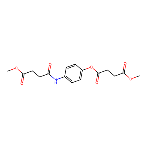 4-[(4-Methoxy-4-oxobutanoyl)amino]phenyl methyl butanedioate structure