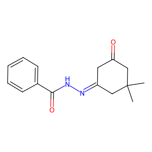 N'-(3,3-dimethyl-5-oxocyclohexylidene)benzohydrazide structure