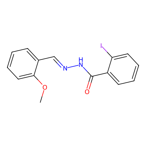 2-iodo-N'-(2-methoxybenzylidene)benzohydrazide structure